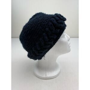 Vintage Reversible Kokonit Beanie Navy Blue / Black One Size